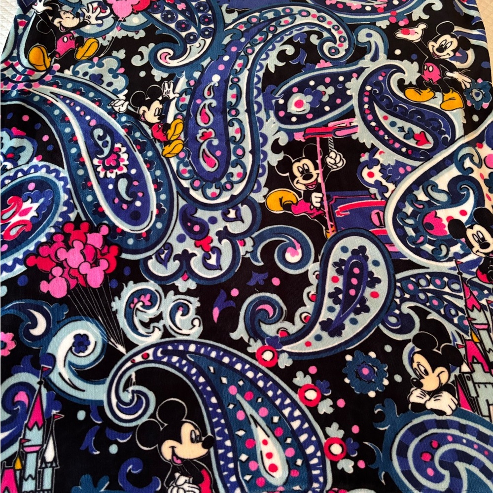Vera Bradley Disney Paisley Throw Blanket - Blue and Pink